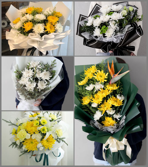 山东莱芜莱城区高庄街道塔子村白事花束代送